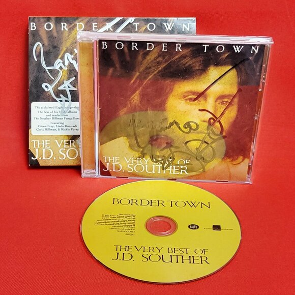 Border Town The Very Best of JD Souther CD Signed 1991 - Picture 7 of 8